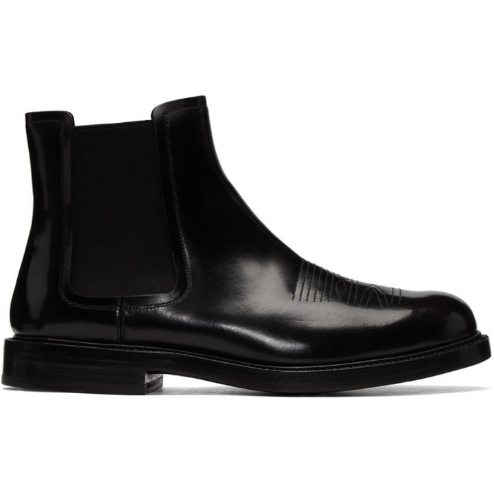 Photo: Calvin Klein 205W39NYC Black Hova Chelsea Boots