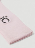 Logo Embroidery Socks in Pink