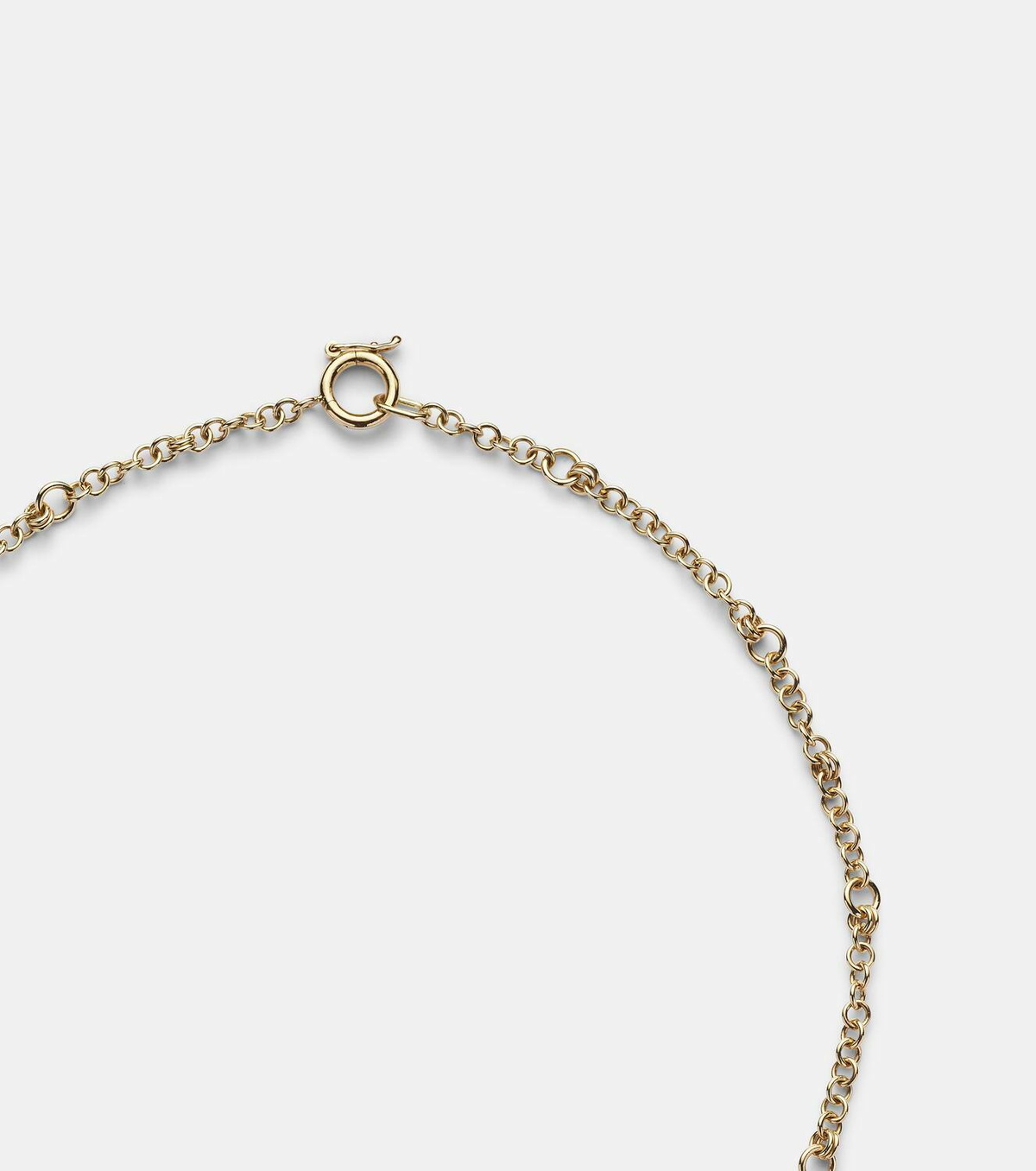 Spinelli Kilcollin Gravity 18kt gold chain necklace with diamond and emerald
