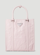 Prada Crinkled Leather Tote Bag