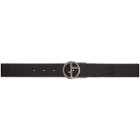 Giorgio Armani Black Leather Belt