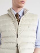 Polo Ralph Lauren - Logo-Embroidered Quilted Shell Down Gilet - Neutrals