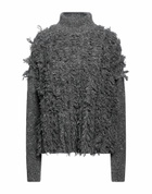 Manila Grace Womens Turtleneck Charcoal