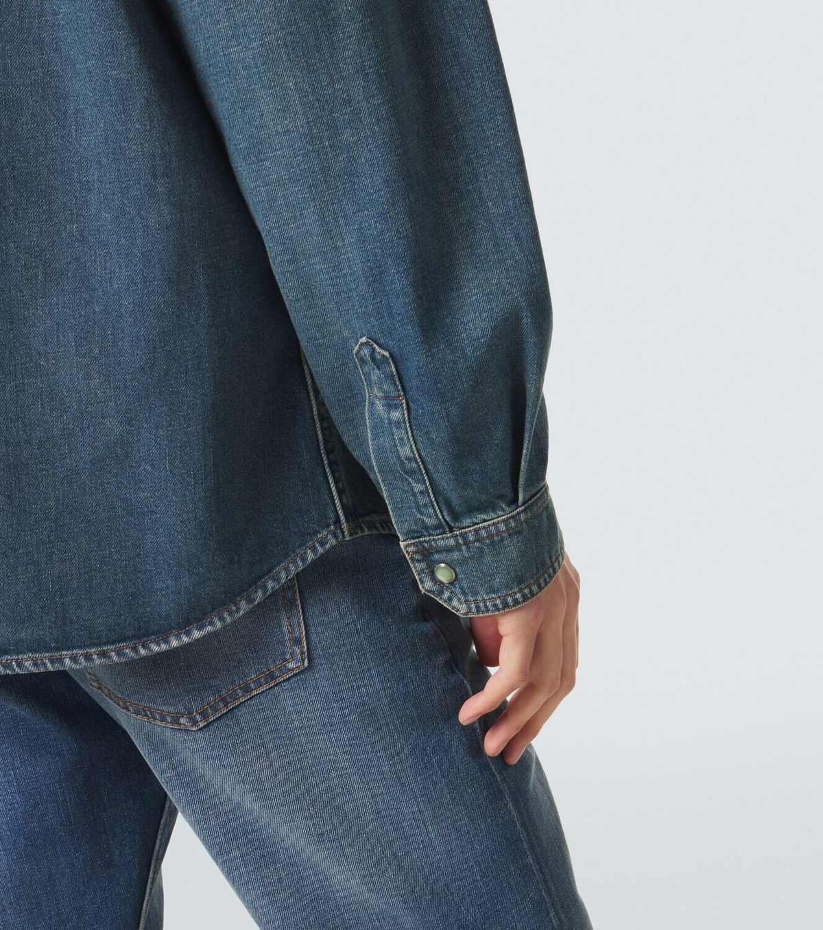 Versace Medusa denim overshirt