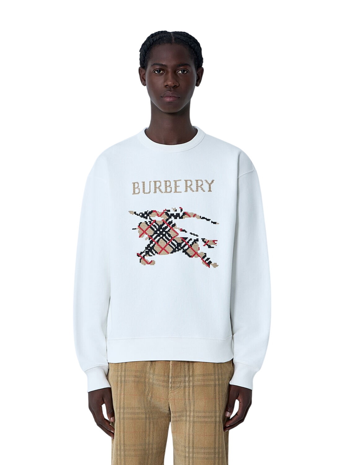 Burberry - Logo-Embroidered Cotton-Jersey Sweatshirt - Black Burberry