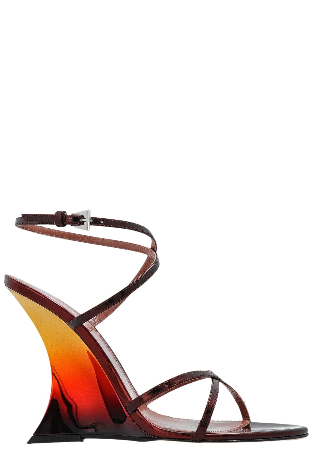 PARIS TEXAS Lidia satin sandals with feather detail レザー PARIS TEXAS Lidia patent-leather and mesh sandals | NET-A-PORTER