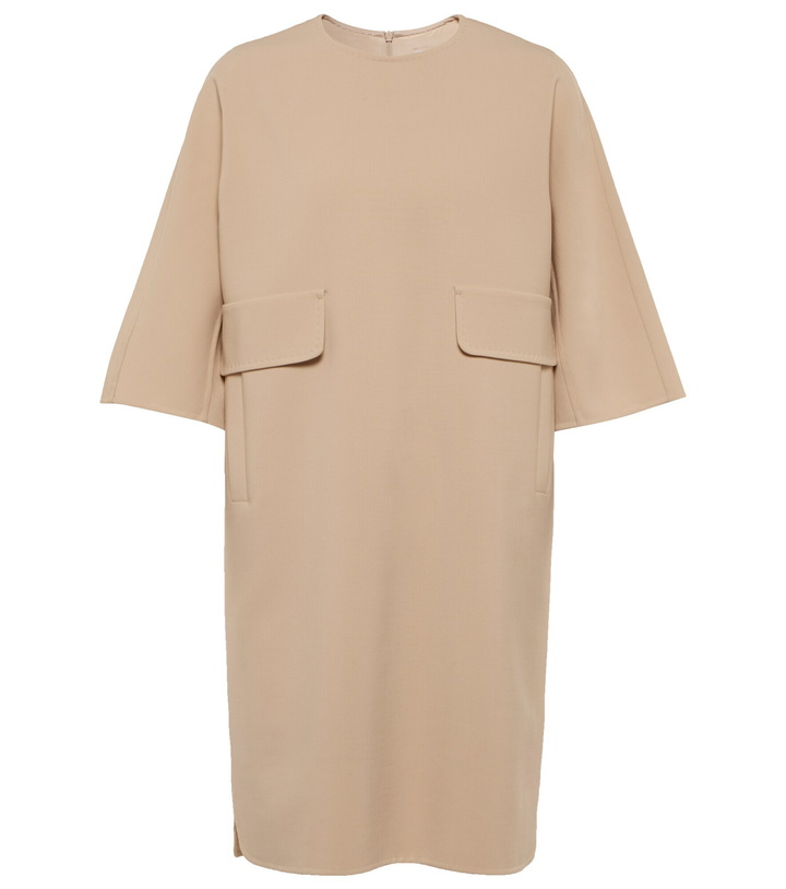 Photo: Max Mara - Chieti wool-blend crêpe minidress