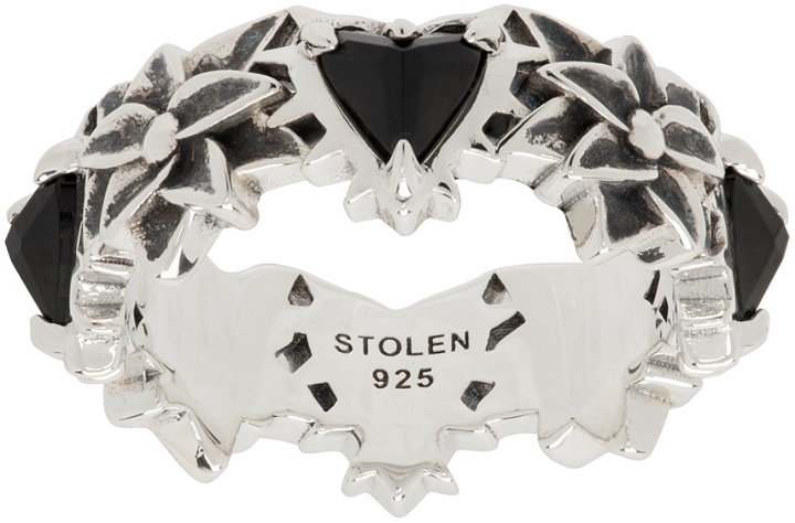 Photo: Stolen Girlfriends Club Silver Talon Bloom Eternity Ring