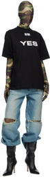 VTMNTS Black 'Yes/No' T-Shirt
