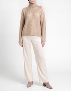Roberto Collina Womens Turtleneck in Beige