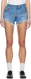 Levi's Blue 501 Original Denim Shorts