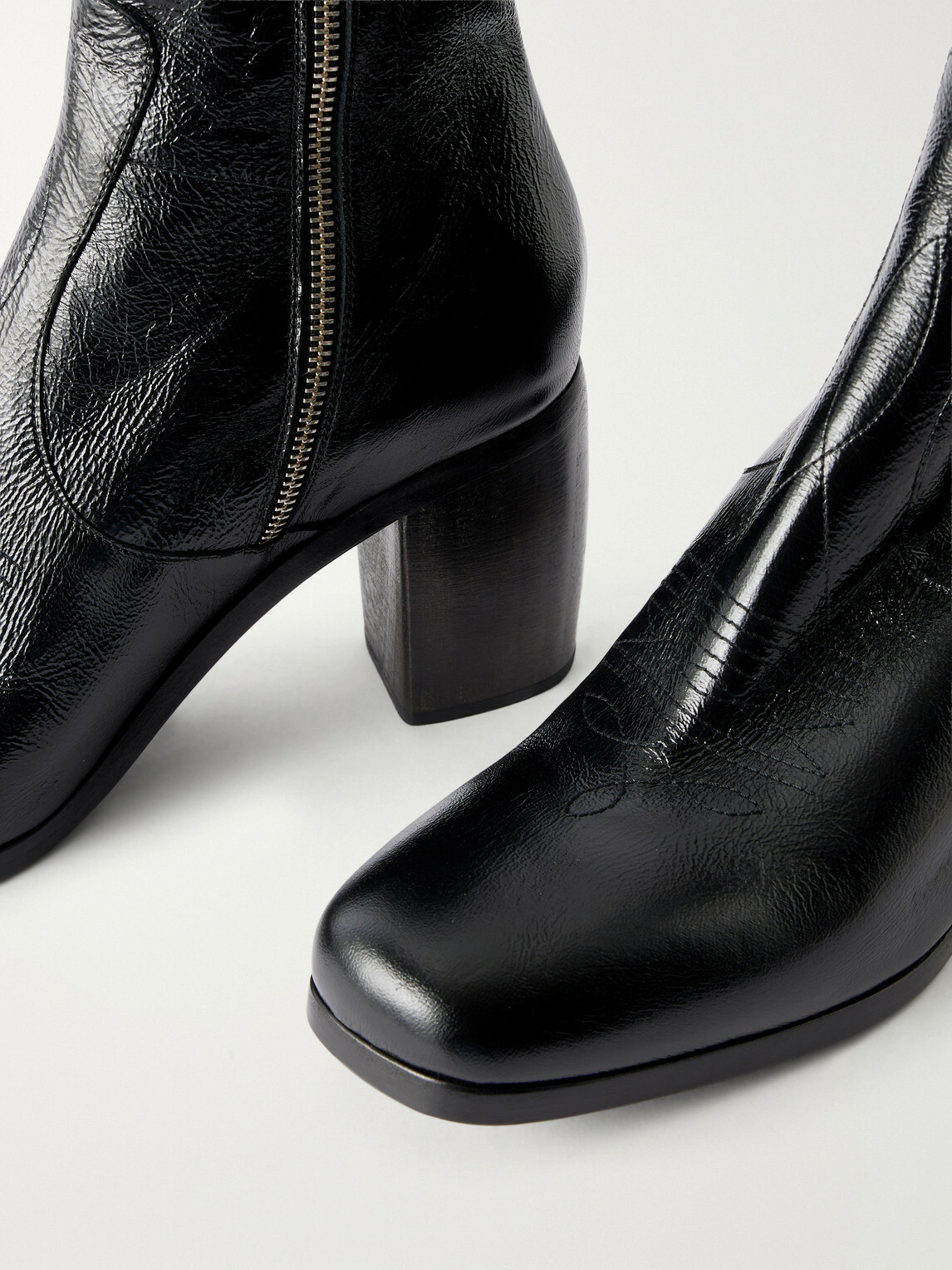Enfants Riches Déprimés - Radiation Leather Chelsea Boots - Black