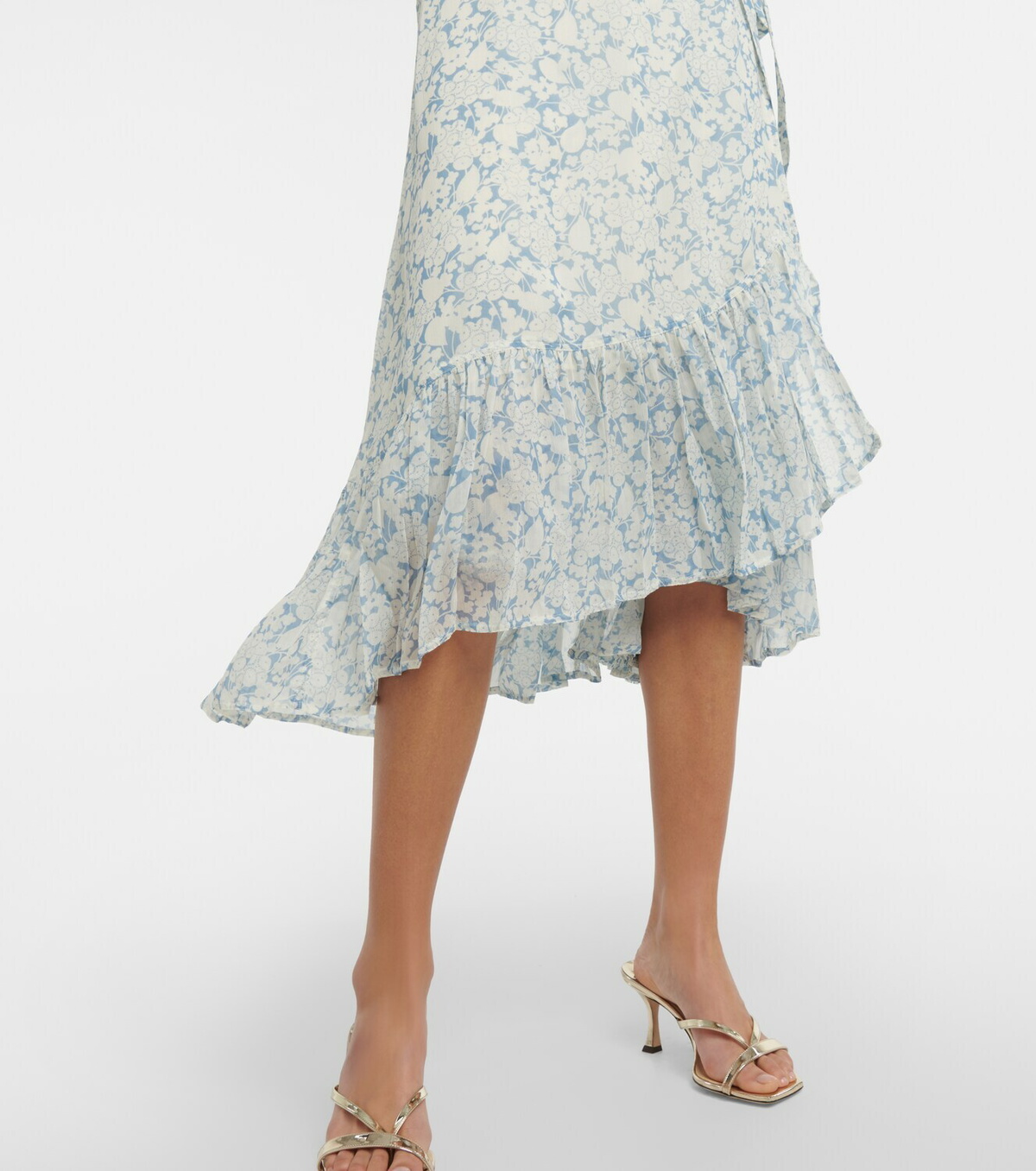 【POLO RALPH LAUREN】FLORAL ETTE WRAPシュミーズドレス Polo Ralph Lauren - Floral georgette wrap dress Polo Ralph