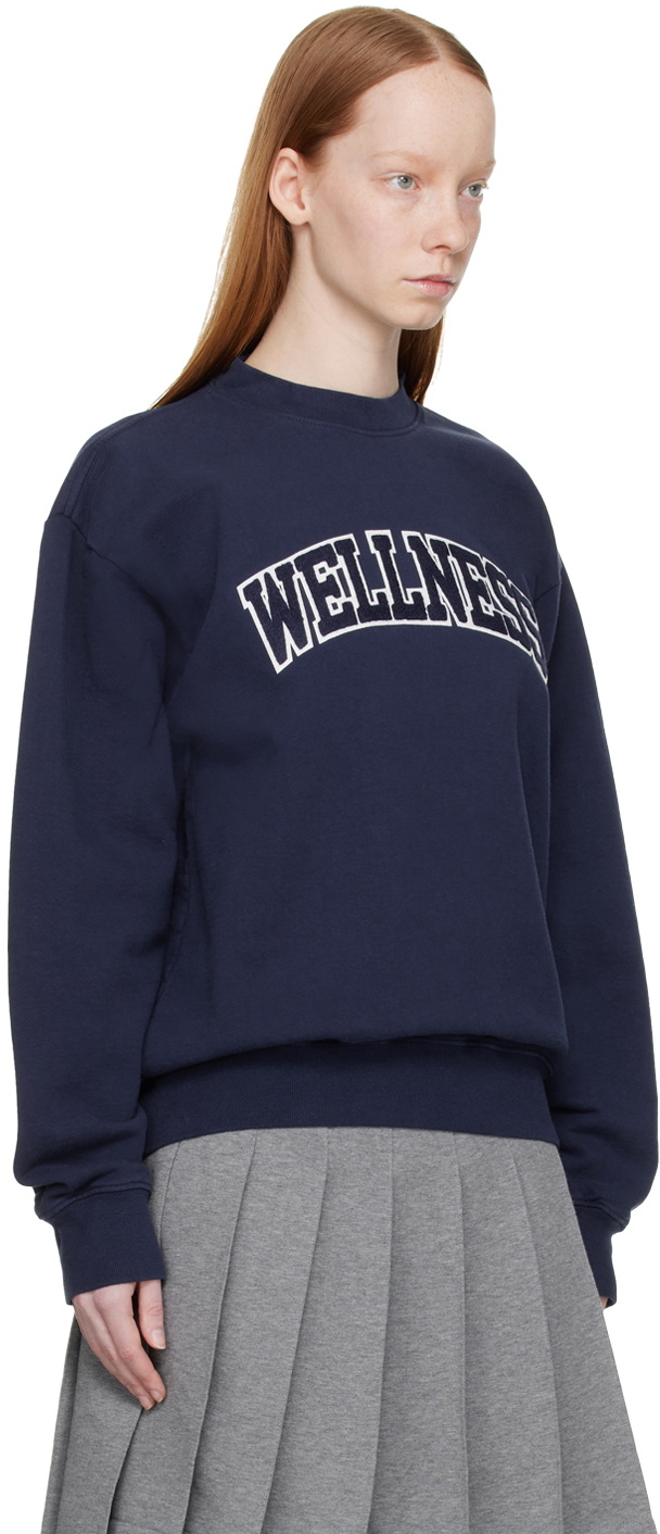 Sporty & Rich Navy 'Wellness' Sweatshirt Sporty & Rich