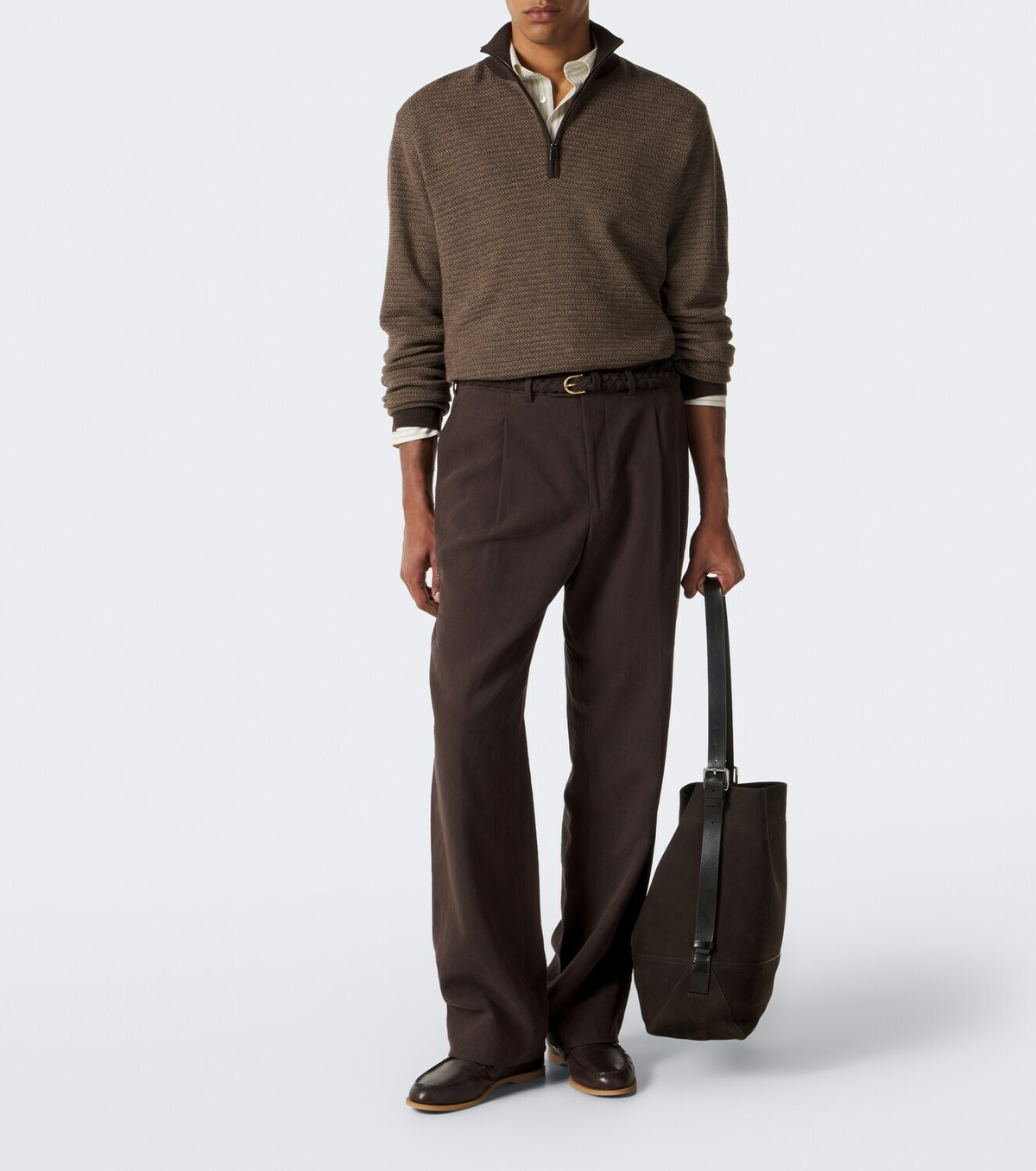 Frescobol Carioca Heitor quarter zip sweater