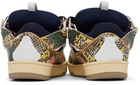 Lanvin Multicolor & Navy Curb Sneakers