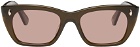 Garrett Leight Brown Webster Sunglasses