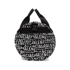 Balenciaga Black and White Logo Wave Gym Bag