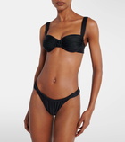 Faithfull Sol ruched bikini top