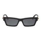 Versace Black Medusa Rectangular Sunglasses