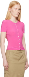 Sandy Liang Pink Ella Cardigan