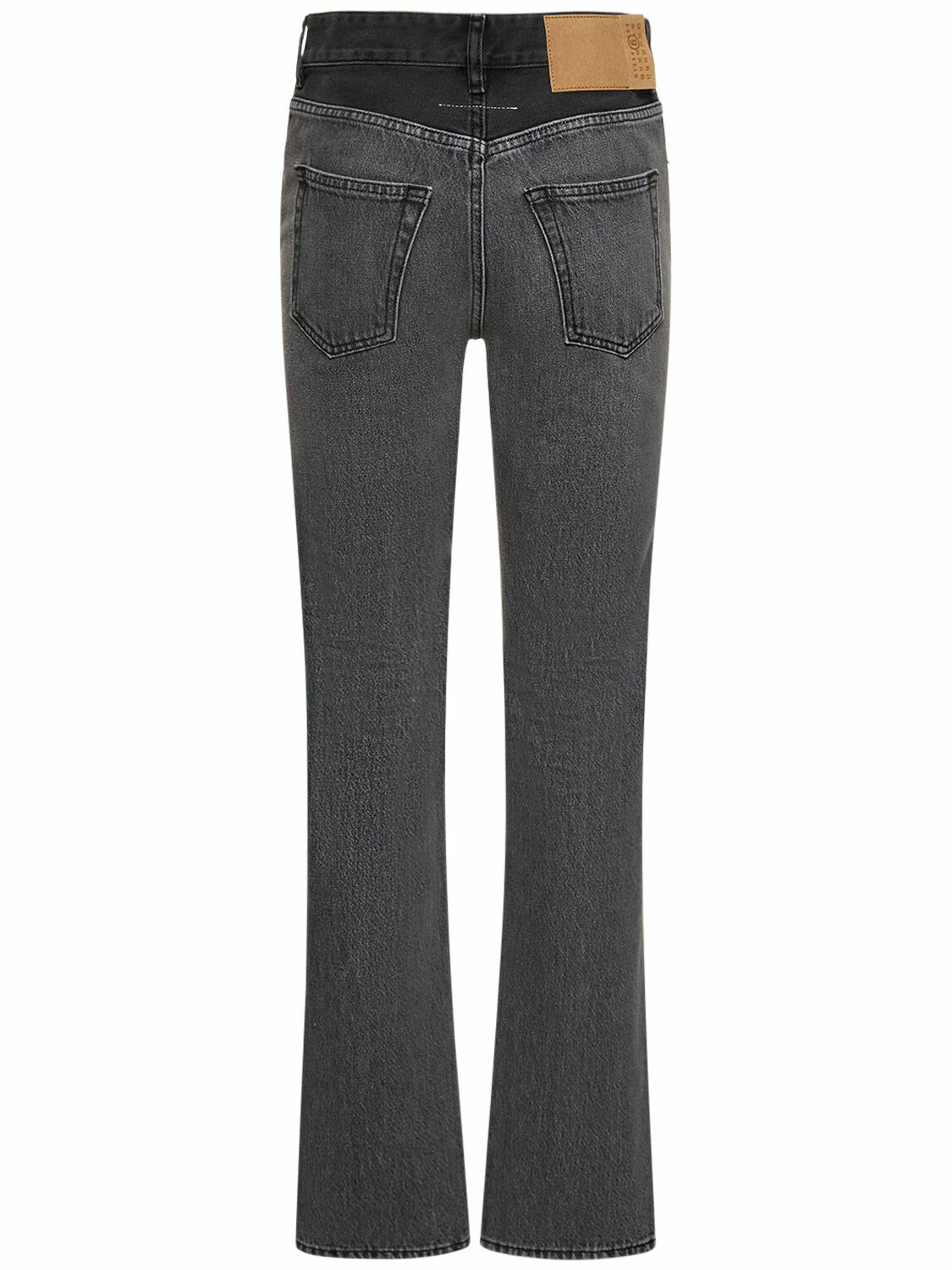 MM6 MAISON MARGIELA - High Rise Straight Cotton Jeans MM6 Maison