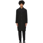 Blue Blue Japan Black Wavy Rayon Coat