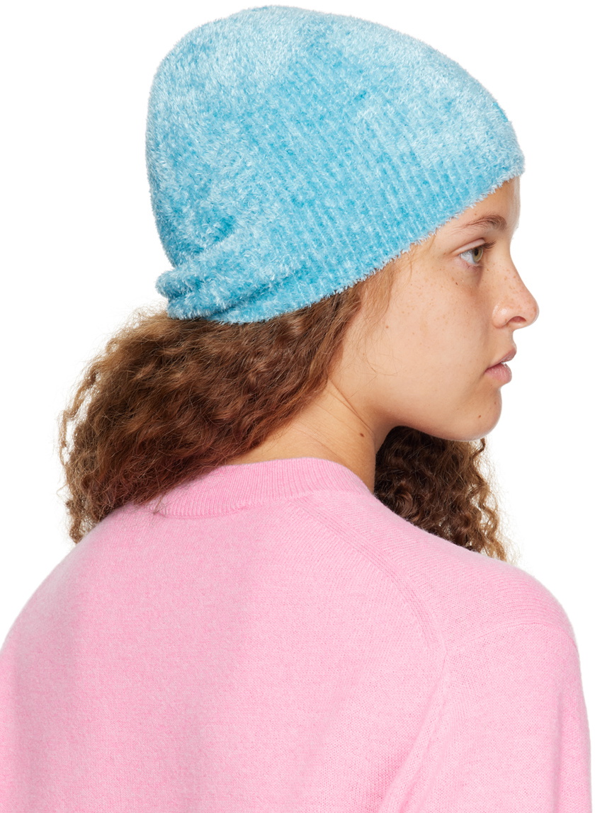 帽子 Acne Studios - blue beanie Acne Studios Blue Patch Beanie Acne Studios
