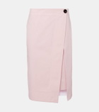 Bottega Veneta Cotton twill midi skirt