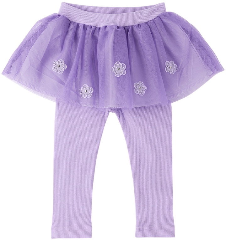 Photo: ANNA SUI MINI SSENSE Exclusive Baby Purple Leggings