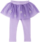 ANNA SUI MINI SSENSE Exclusive Baby Purple Leggings