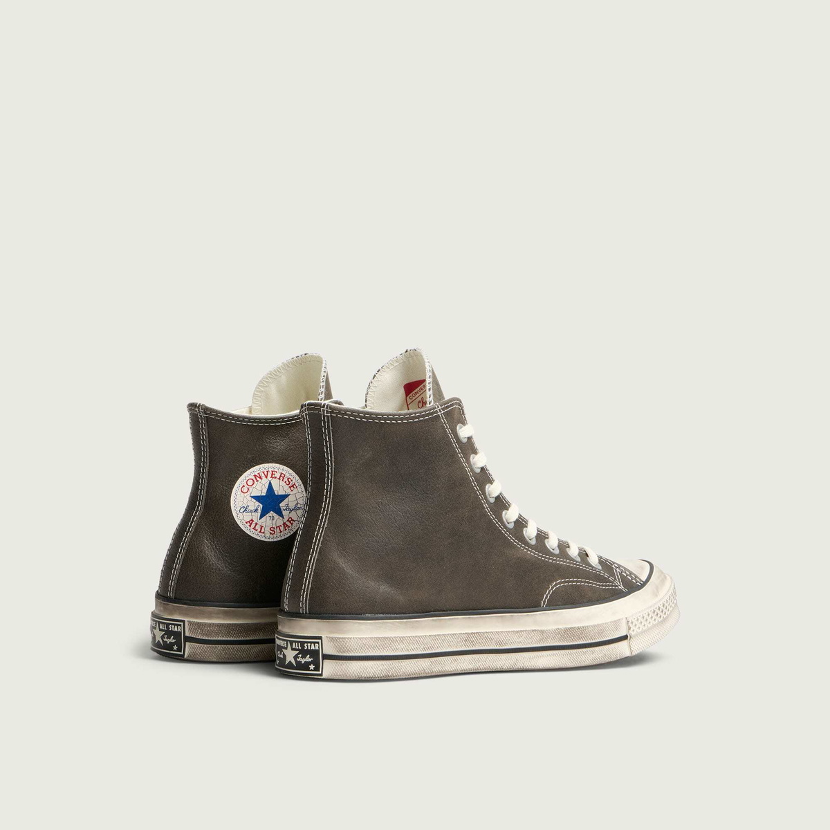 Converse Men's Chuck Taylor 1970s Hi Leather Sneaker in Black/Egret/Blue