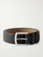 George Cleverley - 3cm Full-Grain Leather Belt - Black