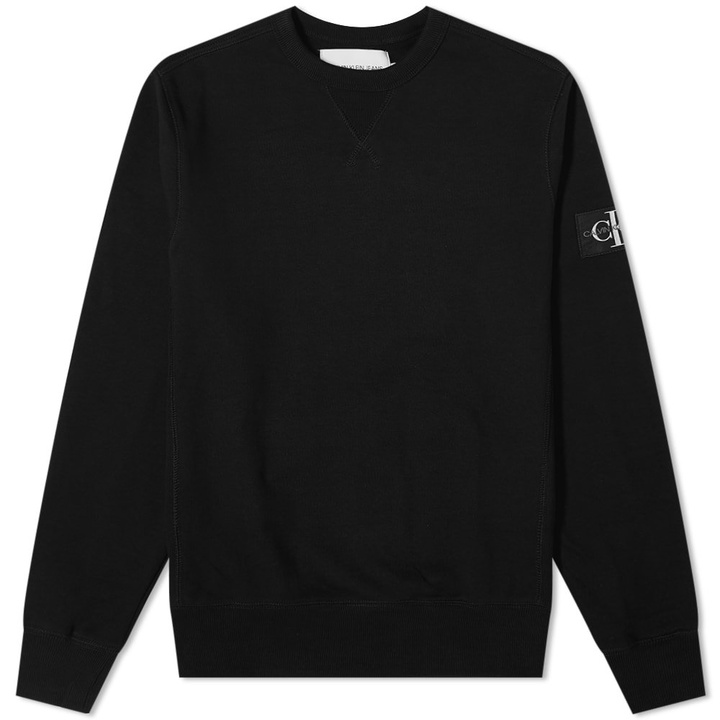 Photo: Calvin Klein Monogram Sleeve Badge Crew Sweat