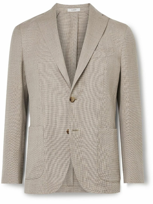Photo: Boglioli - K-Jacket Slim-Fit Unstructured Wool-Hopsack Blazer - Neutrals