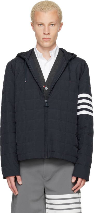 Photo: Thom Browne Navy Ripstop Light Weight Down Jacket