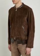 Our Legacy Drift Layered-hem Suede Jacket Brown