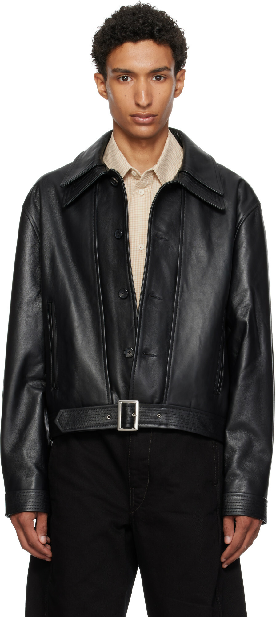 Cawley Black Rafe Leather Jacket