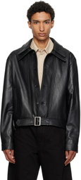 Cawley Black Rafe Leather Jacket