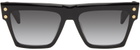 Balmain Black B-V Sunglasses