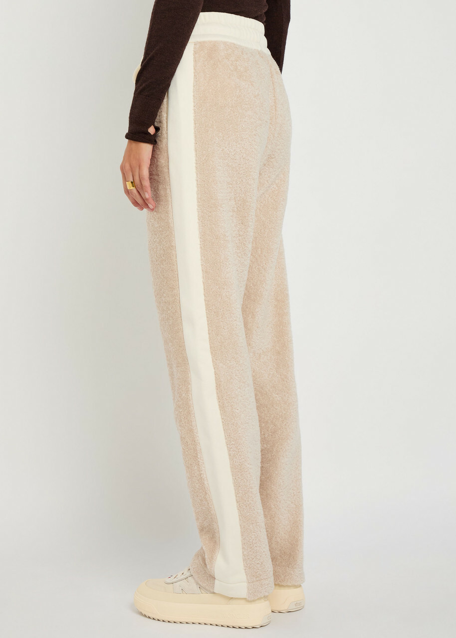 Moncler Panelled Fleece Sweatpants White