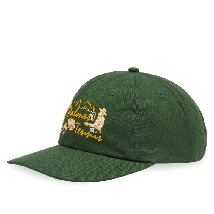 Photo: Palmes Men's Dustup 6-Panel Cap in Dark Green 