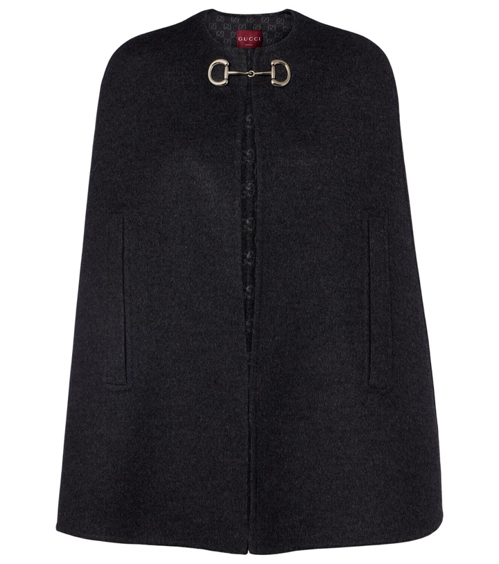 Photo: Gucci Caban Horsebit wool cape