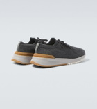 Brunello Cucinelli Leather-trimmed sneakers