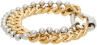 IN GOLD WE TRUST PARIS Gold & Silver Link Bracelet