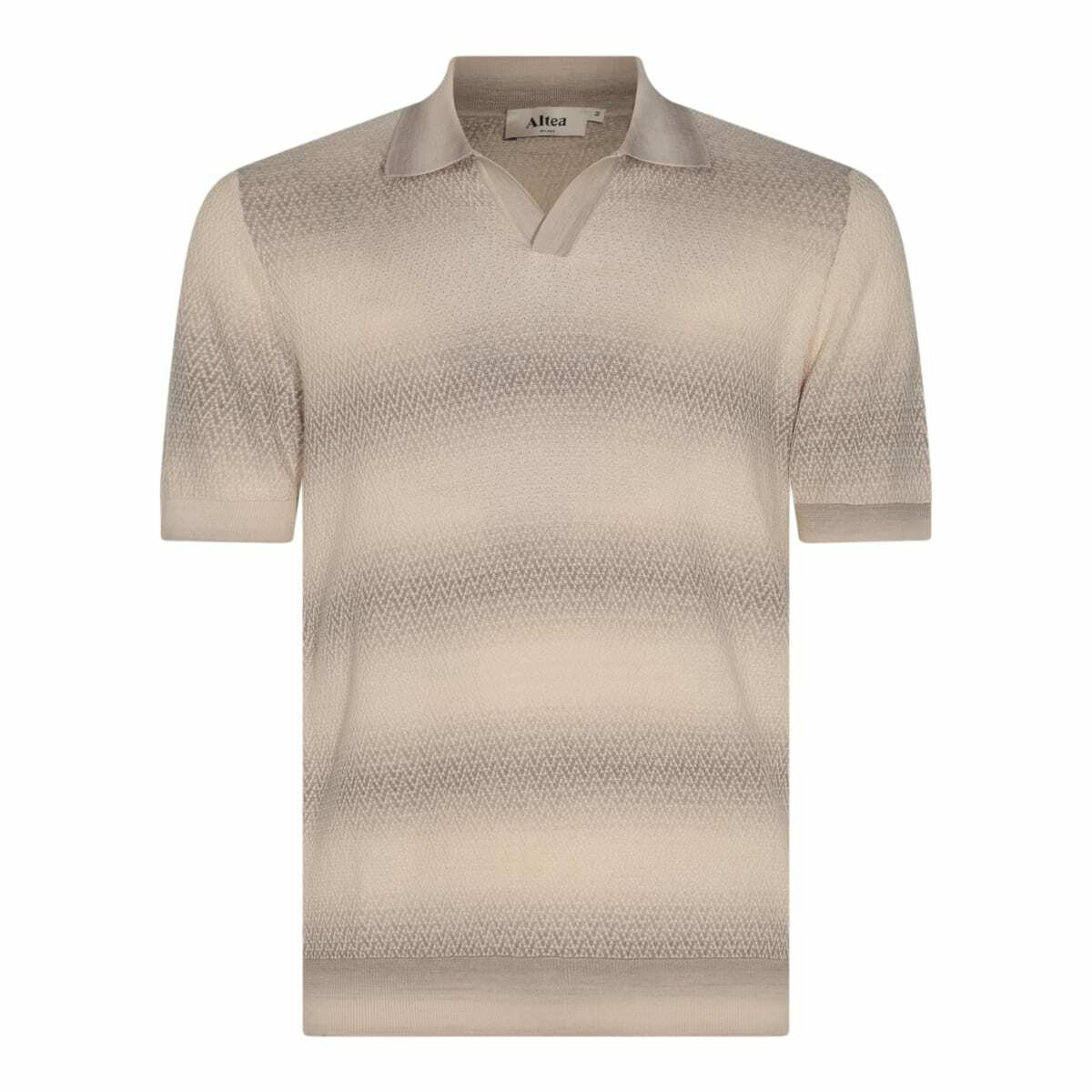 Altea - Vanise Mélange Cotton Polo Shirt - Blue Altea