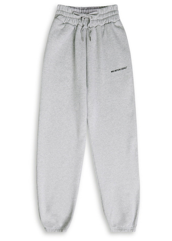 Photo: Mki Miyuki Zoku Logo-print Cotton-blend Sweatpants Grey