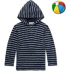 Orlebar Brown - Boys Ages 4 - 12 Harley Striped Cotton-Terry Hoodie - Men - Navy