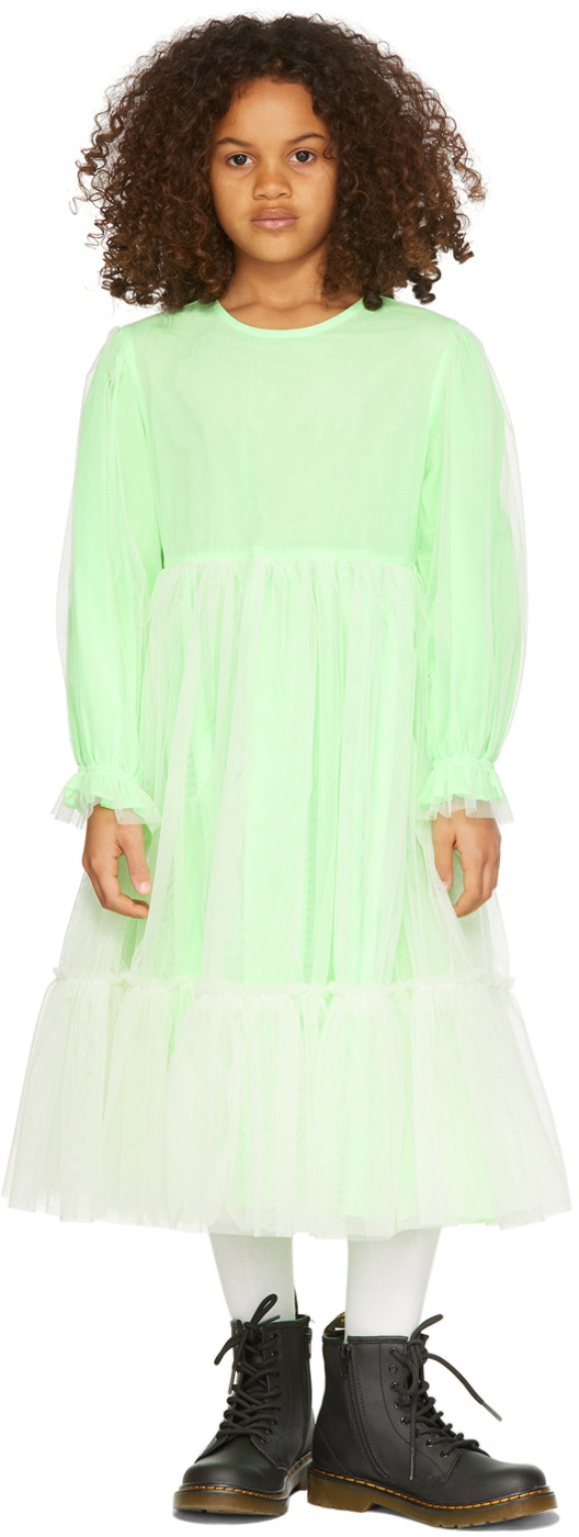 Luckytry Kids Green Tulle Dress Luckytry
