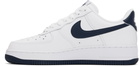 Nike White & Navy Air Force 1 '07 Sneakers